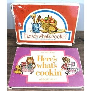Vintage Blank Recipe Cards Here’s What’s Cookin’ Current Inc 90 cards